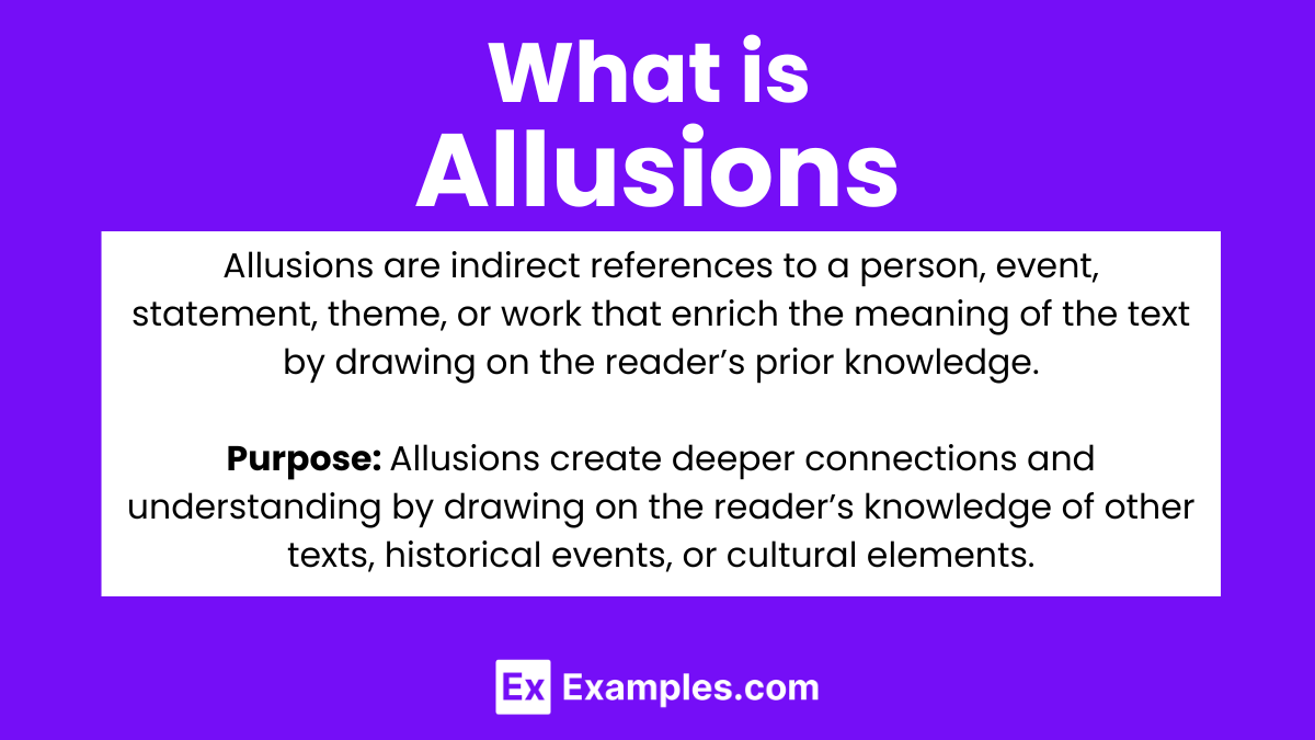 What is Allusions