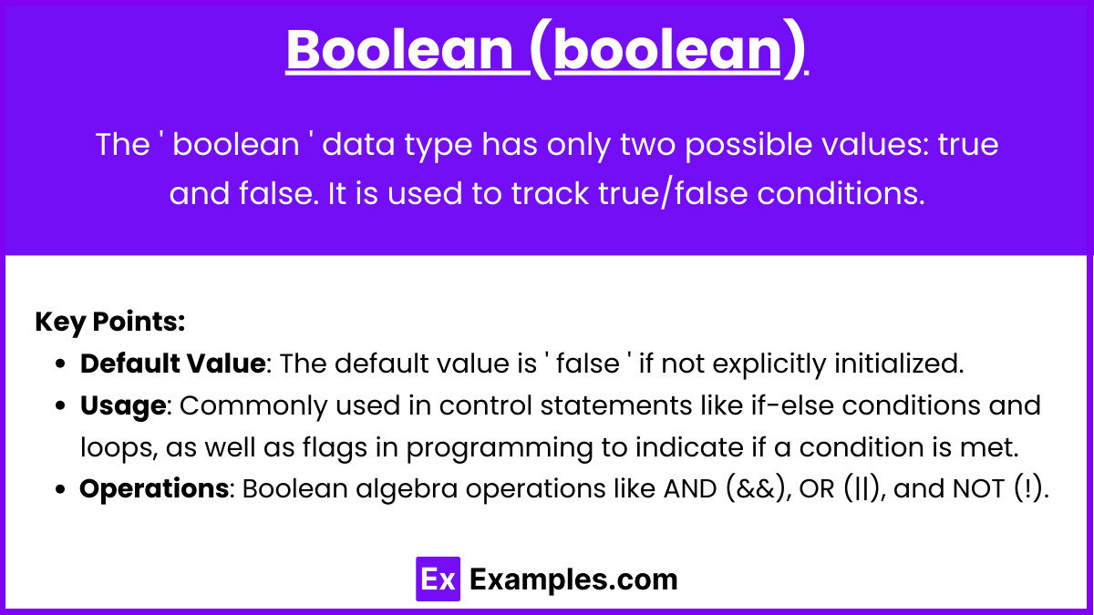 Boolean (boolean)