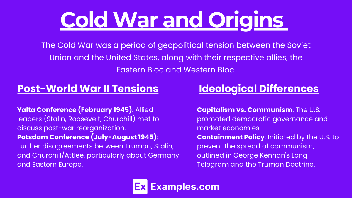 Cold War and Origins 