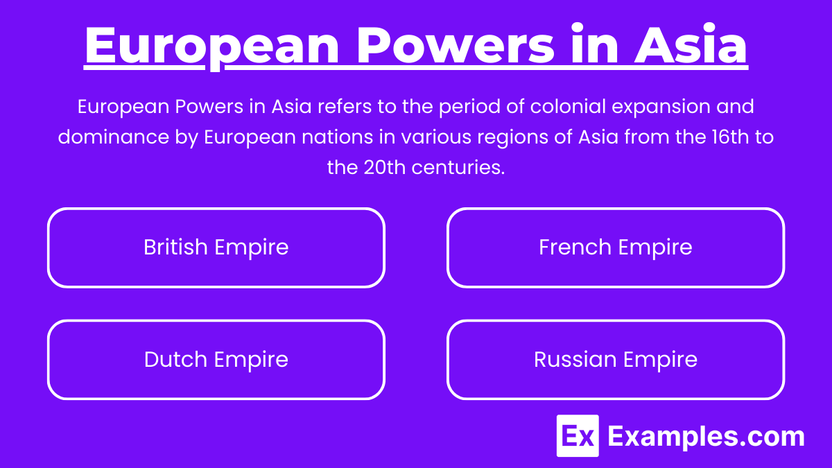 European Powers in Asia