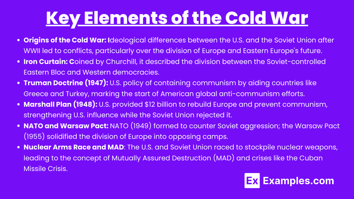 Key Elements of the Cold War