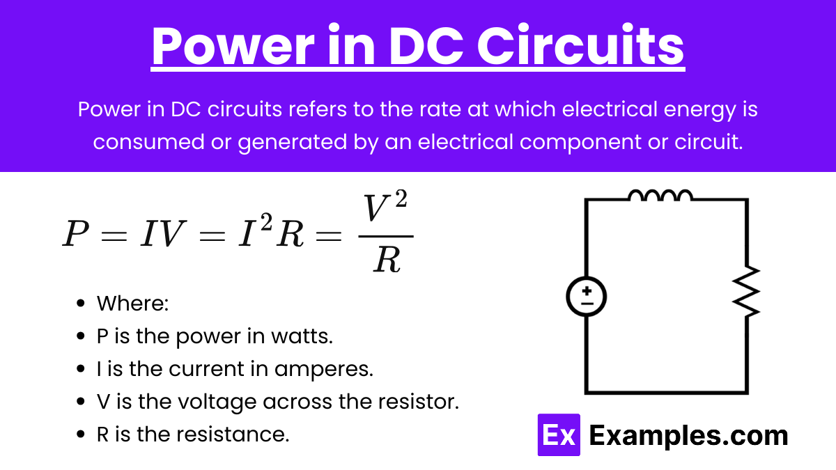 Power in DC Circuits