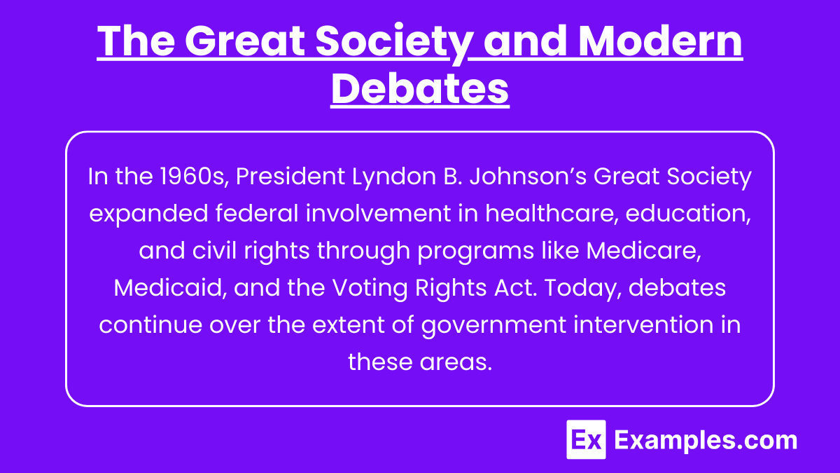 The Great Society and Modern Debates