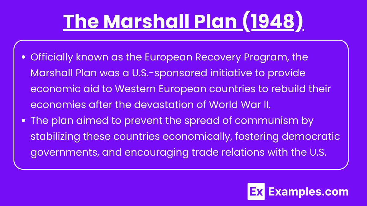 The Marshall Plan (1948)