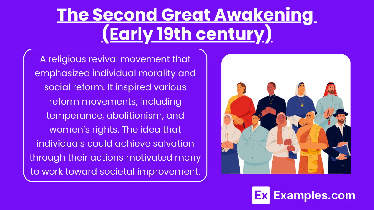 The Second Great Awakening (Early 19th century)