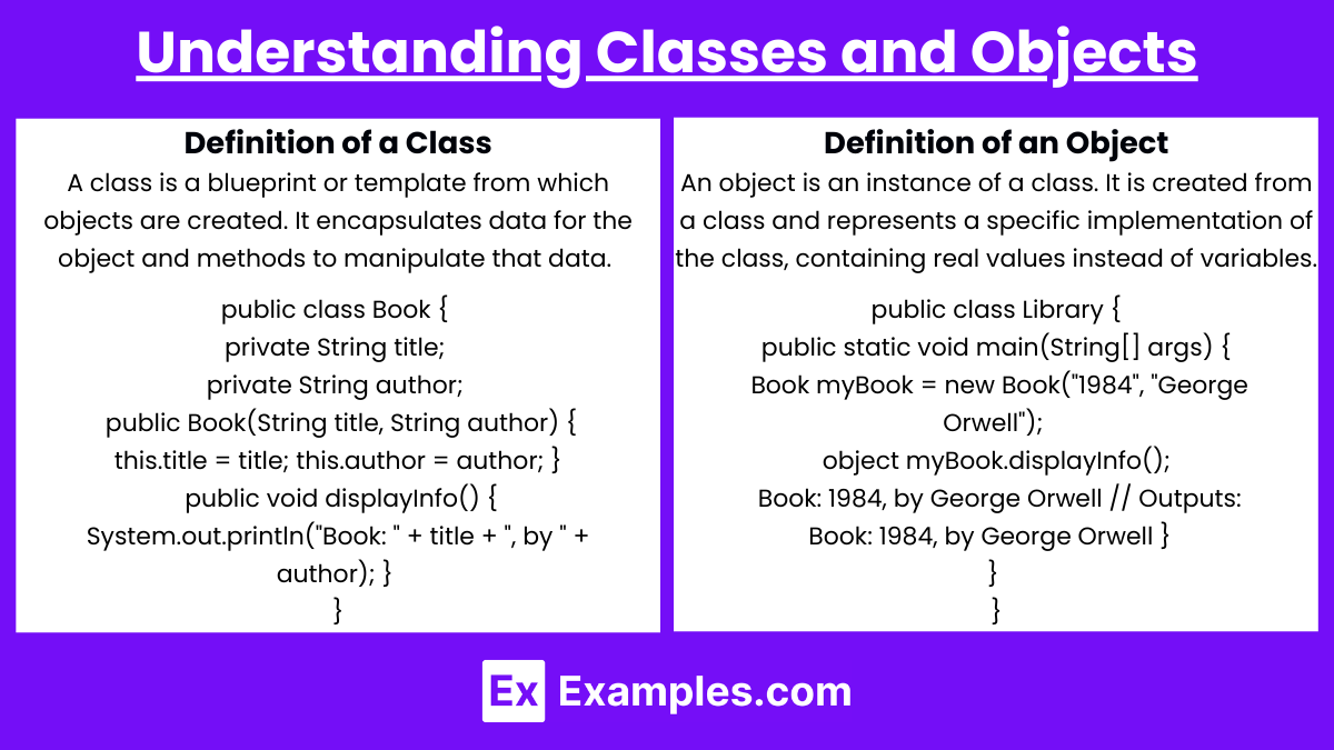 Understanding Classes and Objects