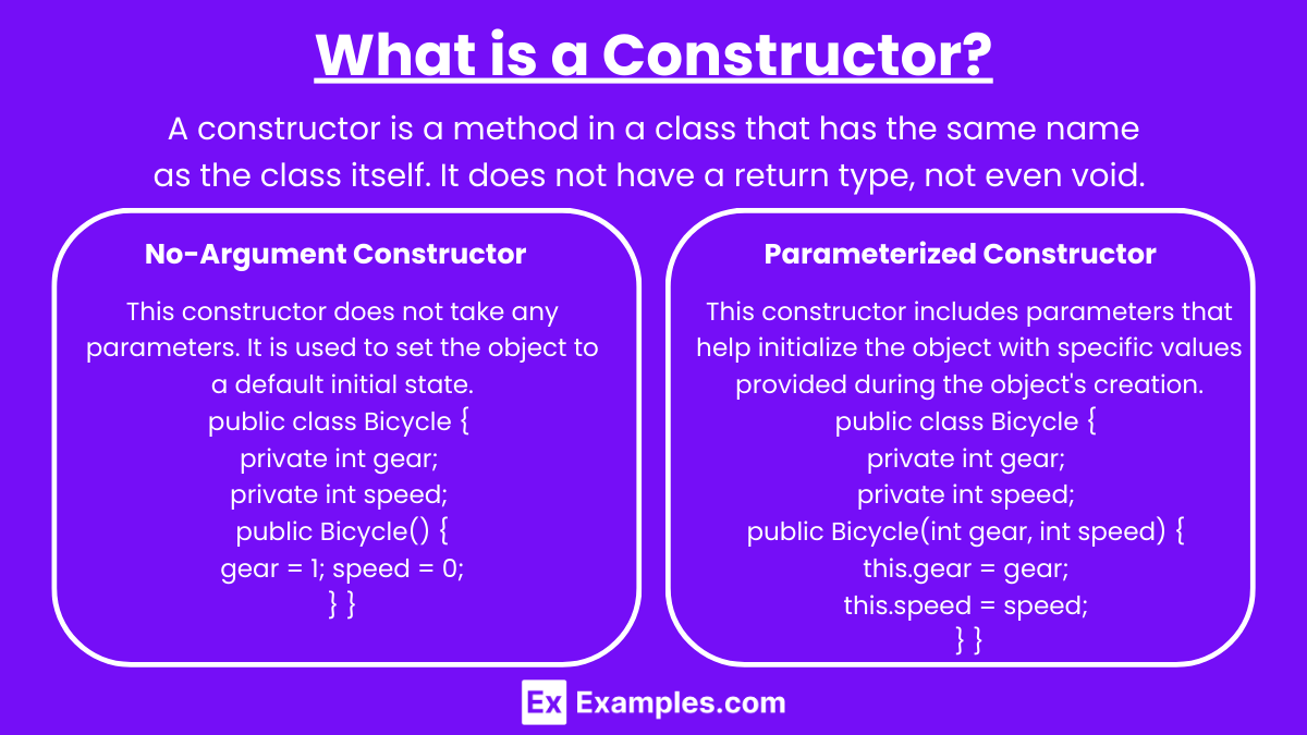 What is a Constructor