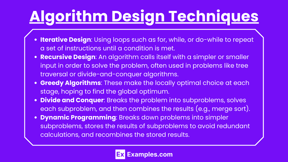 Algorithm Design Techniques