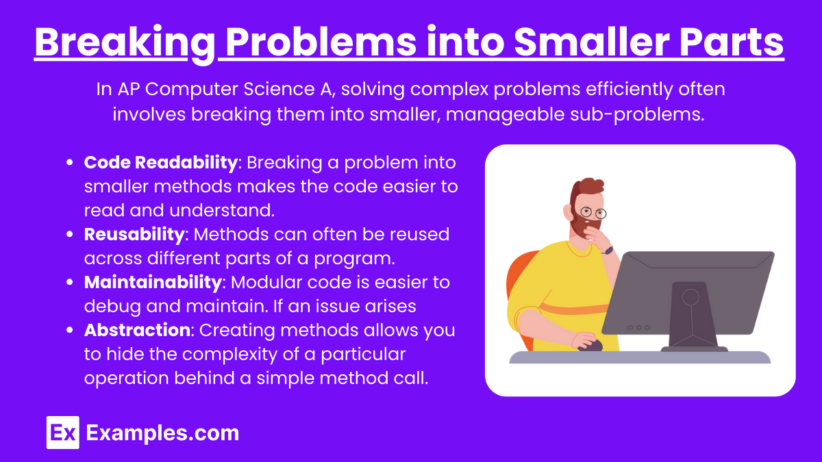 Breaking Problems into Smaller Parts