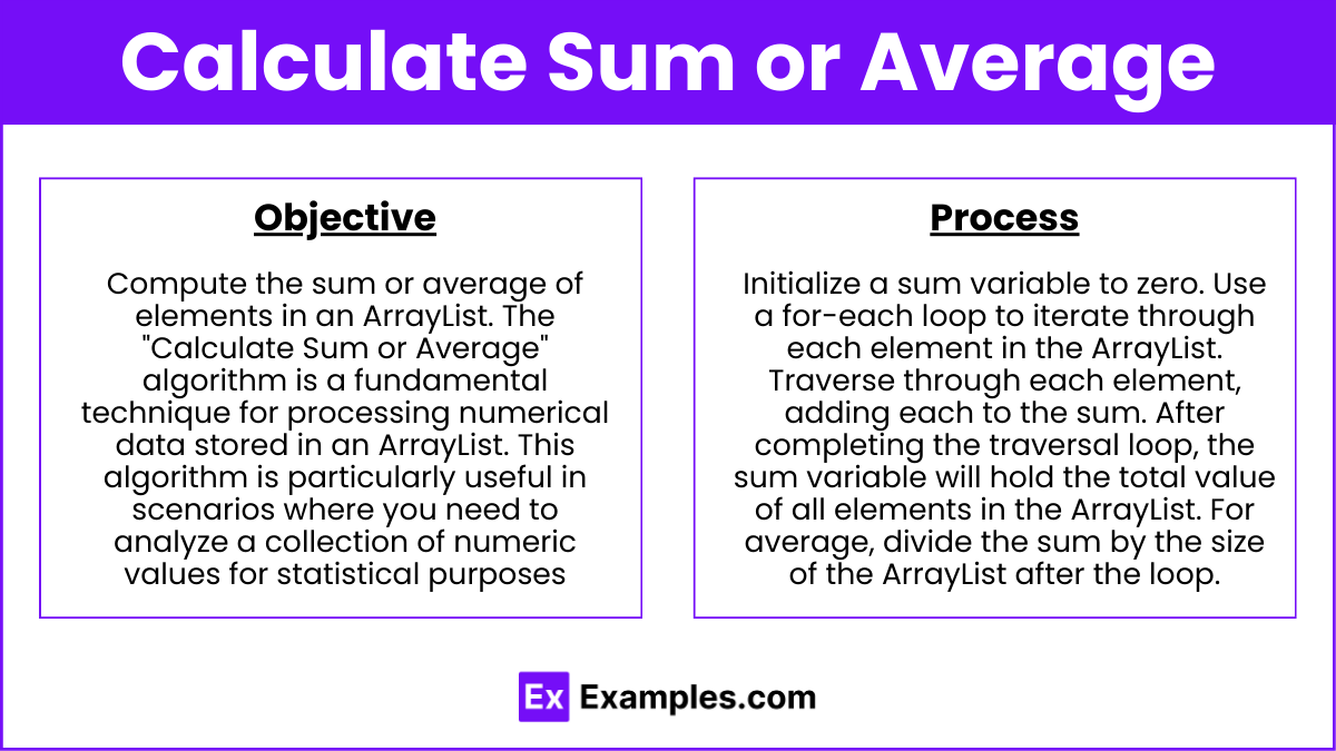 Calculate Sum or Average