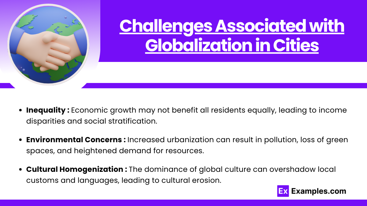 Challenges Associated with Globalization in Cities