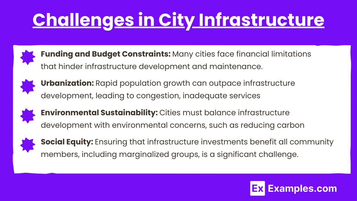 Challenges in City Infrastructure