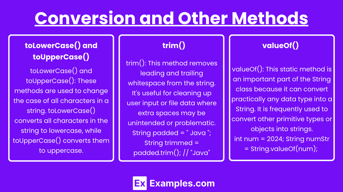 Conversion and Other Methods