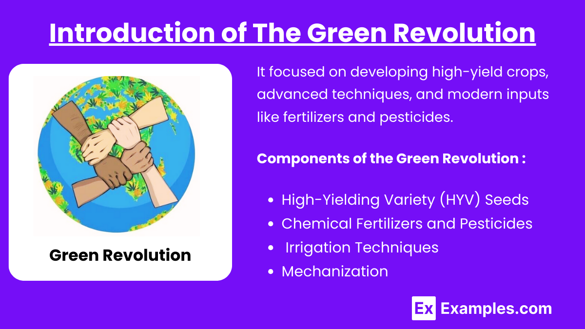 Introduction of The Green Revolution