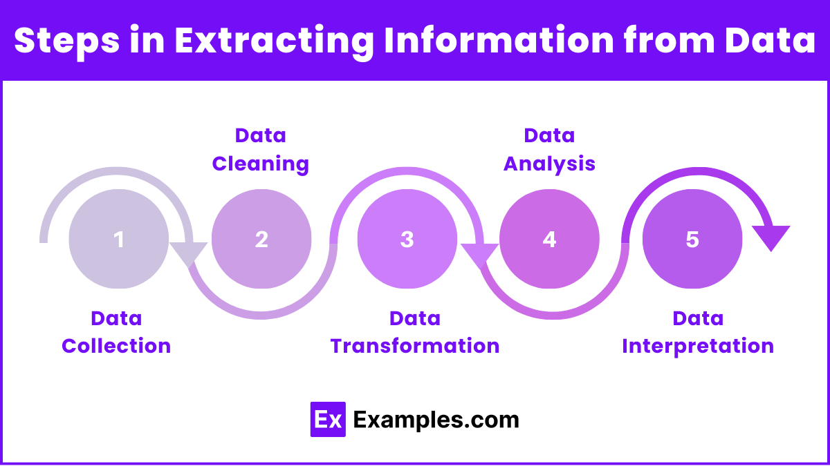 Steps in Extracting Information from Data