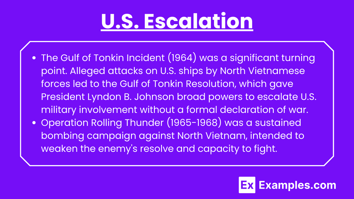 U.S. Escalation