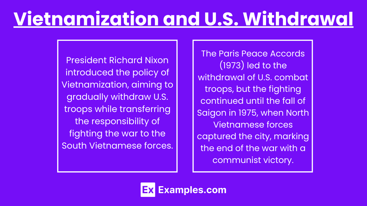 Vietnamization and U.S. Withdrawal