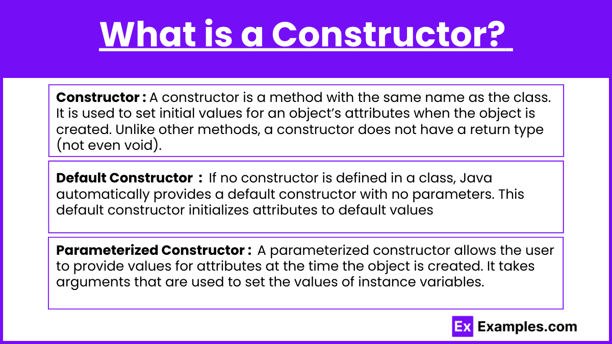 What is a Constructor