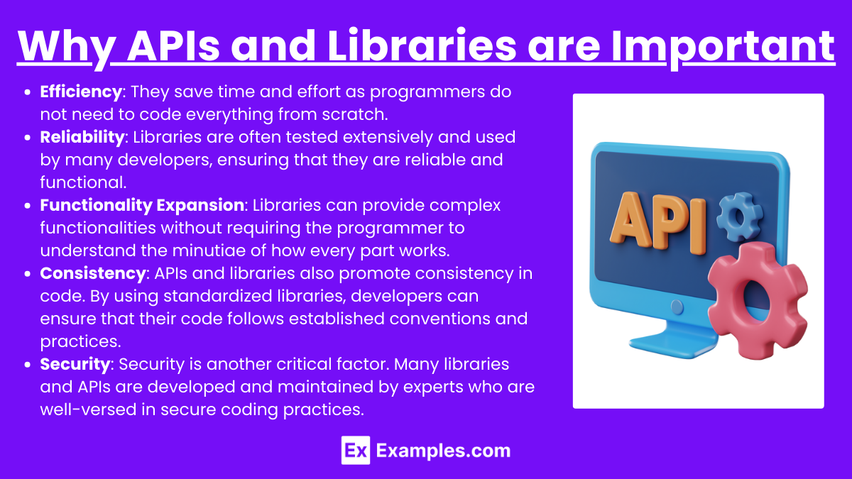 Why APIs and Libraries are Important