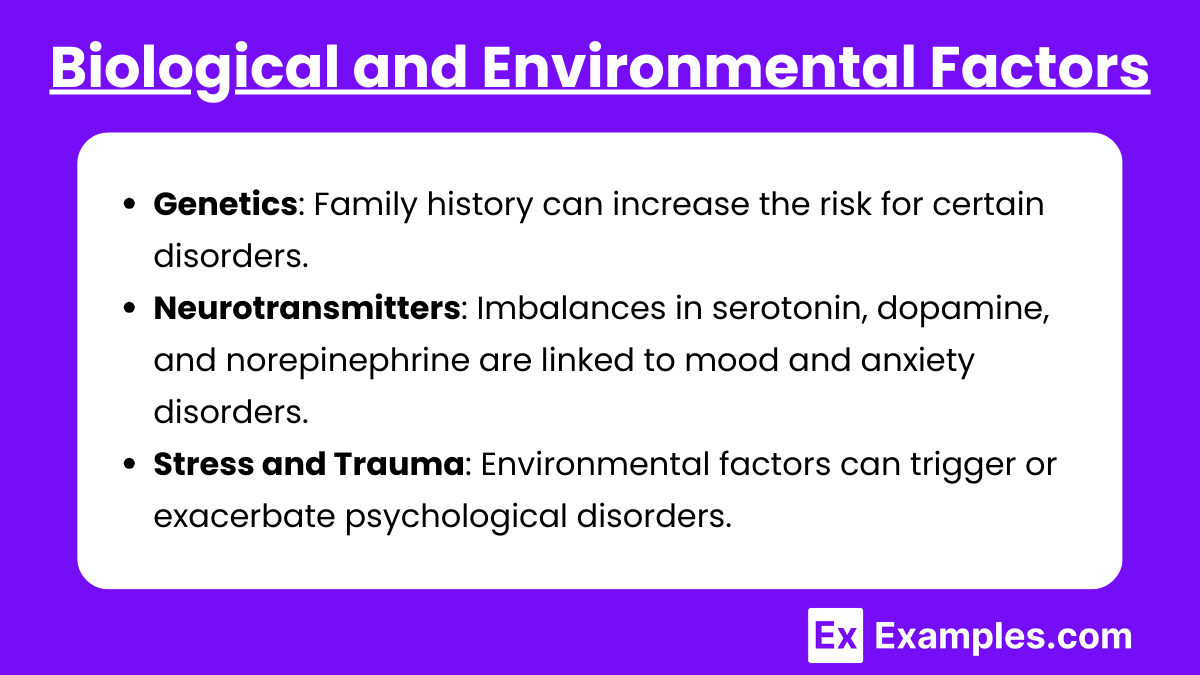 Biological and Environmental Factors