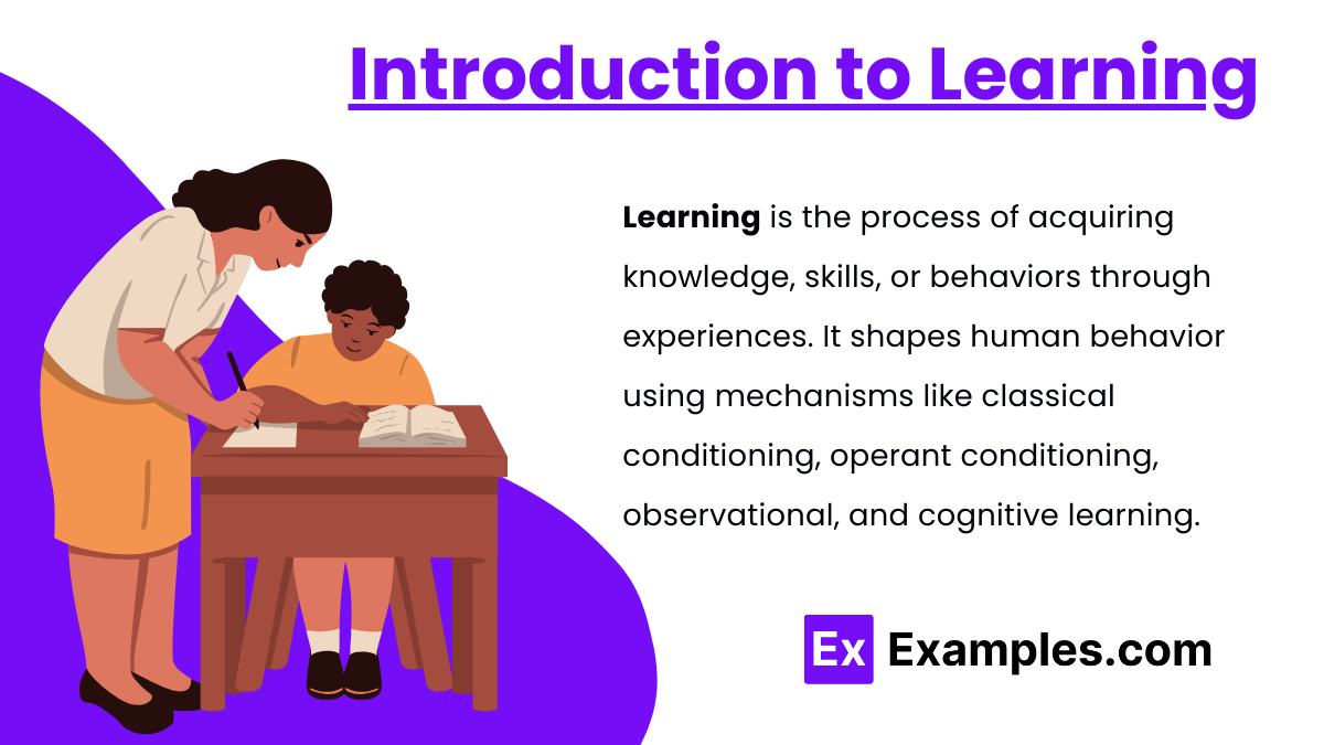 Introduction to Learning