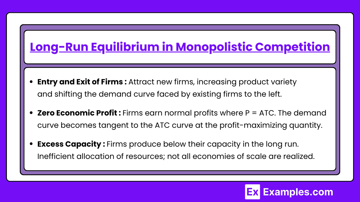 Long-Run Equilibrium in Monopolistic Competition