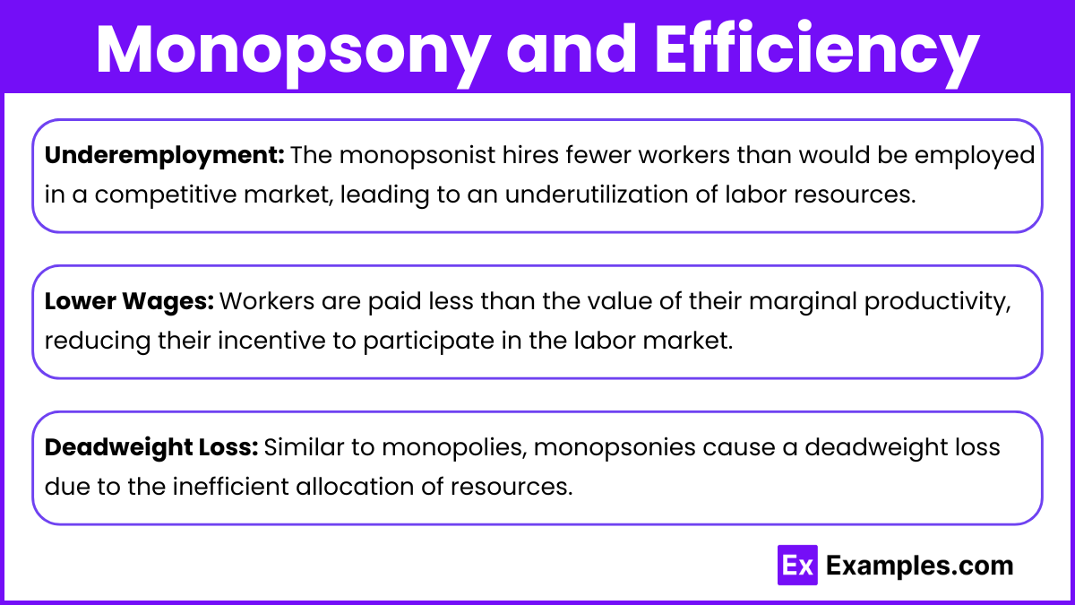 Monopsony and Efficiency