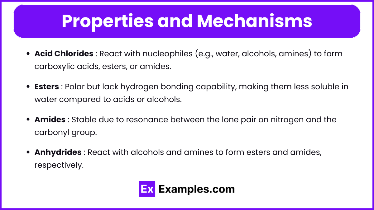 Properties and Mechanisms