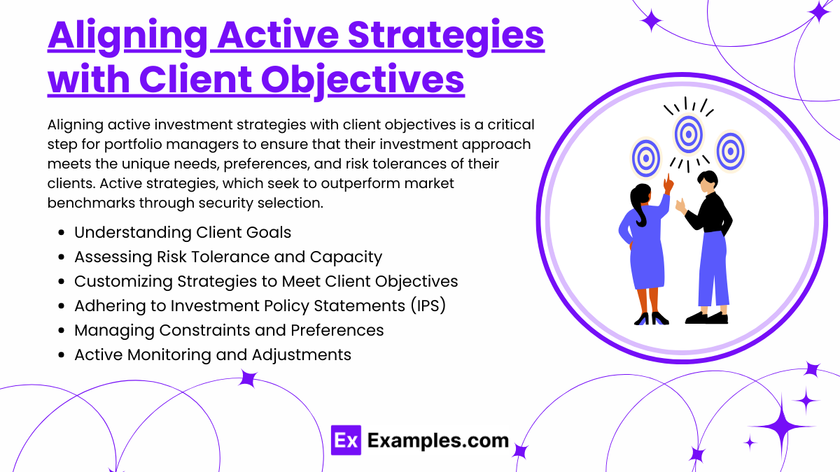 Aligning Active Strategies with Client Objectives