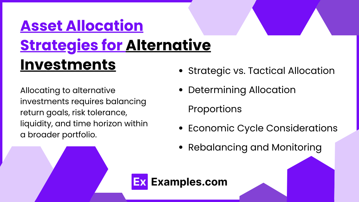 Asset Allocation Strategies for Alternative Investments