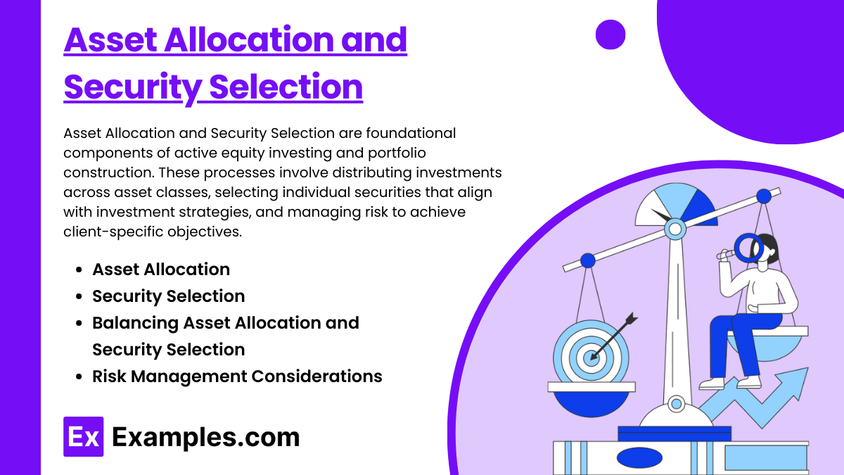 Asset Allocation and Security Selection