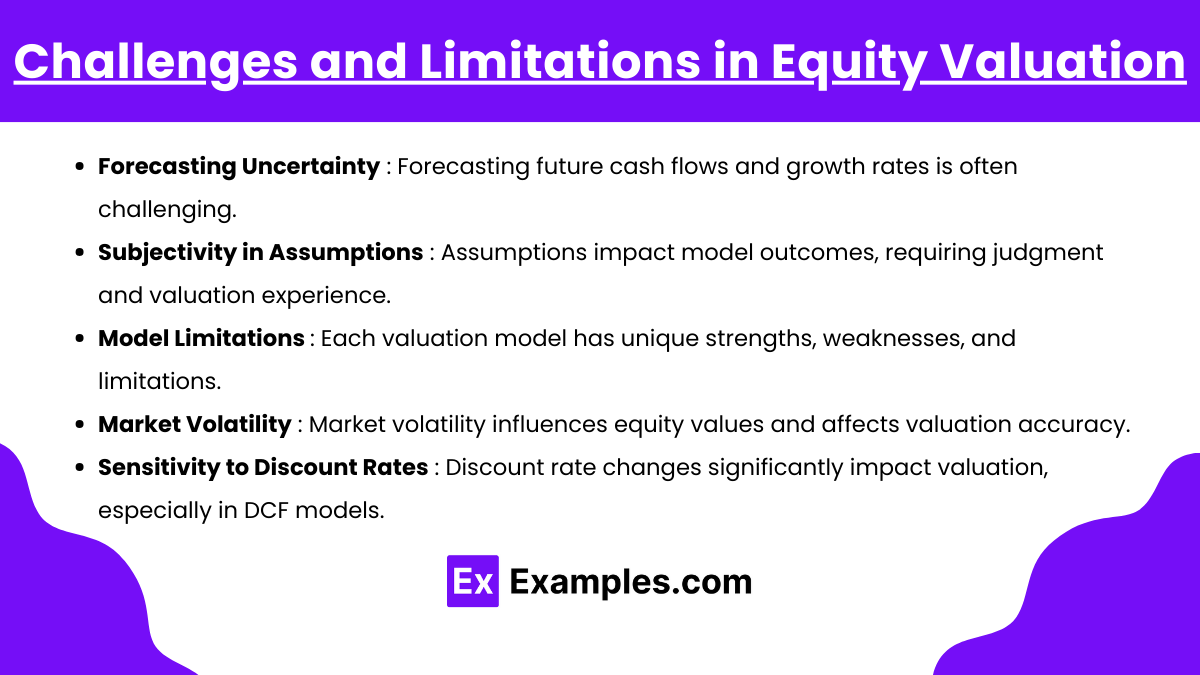 Challenges and Limitations in Equity Valuation