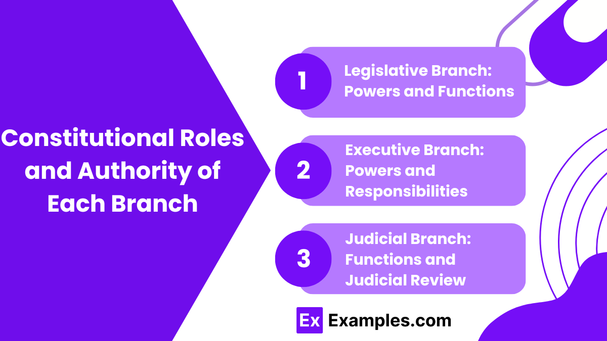 Constitutional Roles and Authority of Each Branch