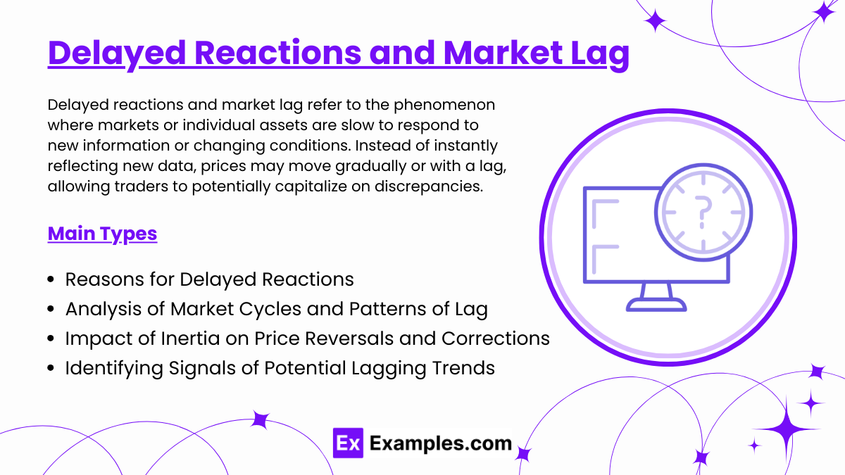 Delayed Reactions and Market Lag