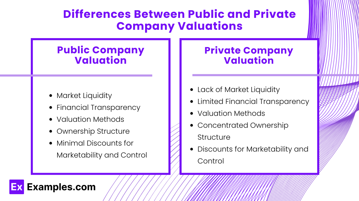 Differences Between Public and Private Company Valuations