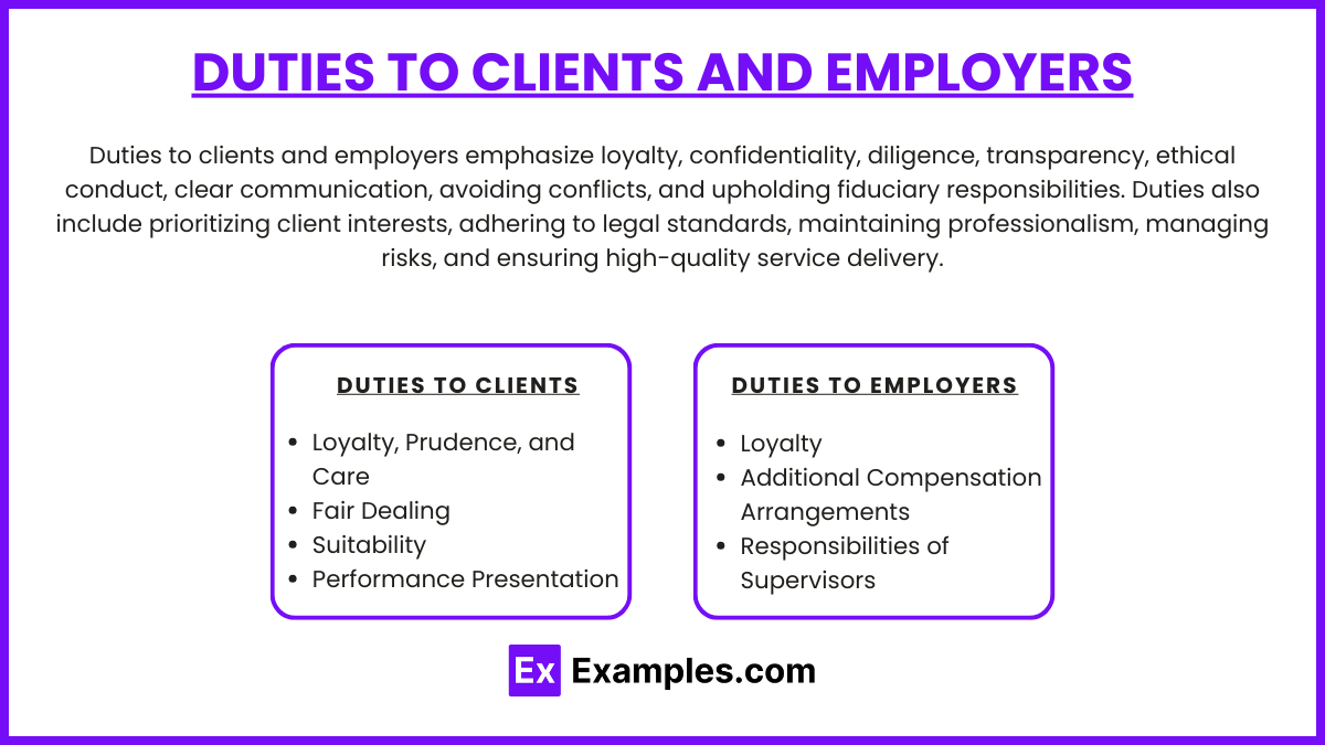 Duties to Clients and Employers