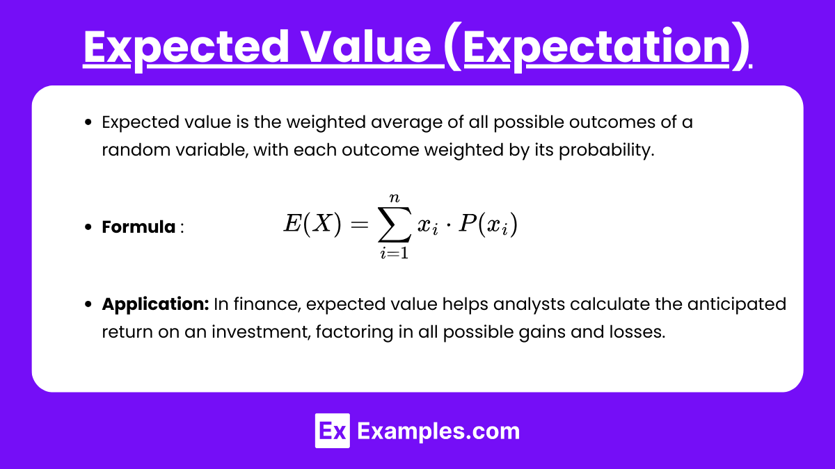 Expected Value (Expectation)