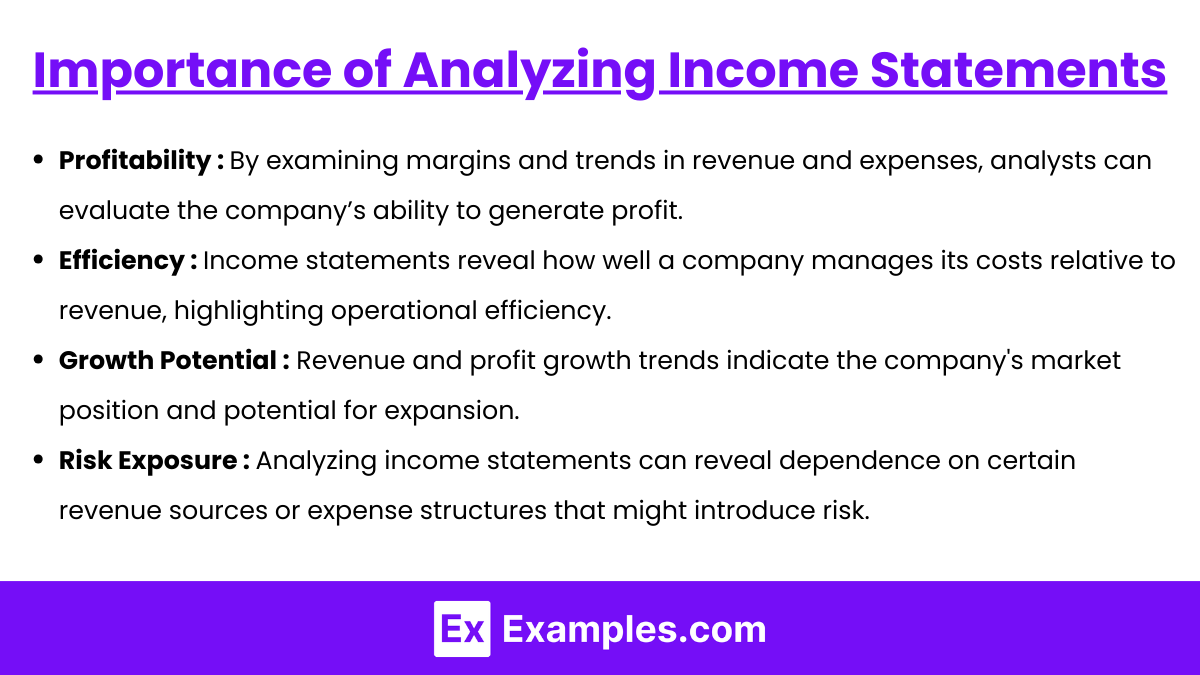 Importance of Analyzing Income Statements