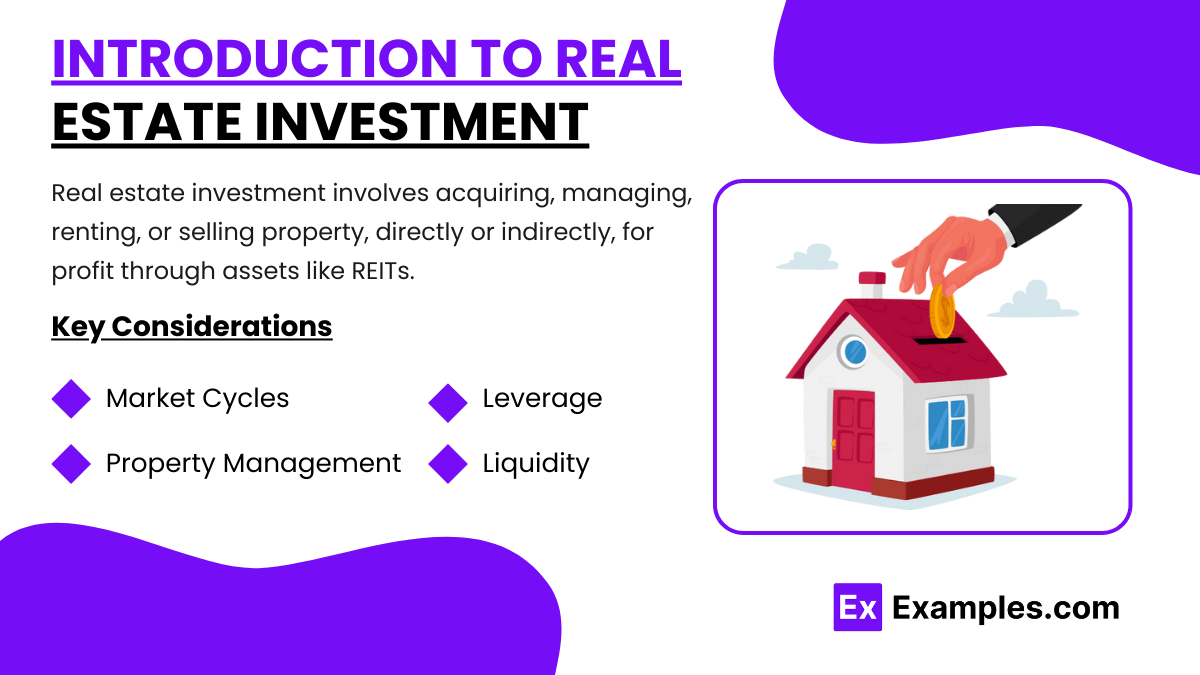 Introduction to Real Estate Investment