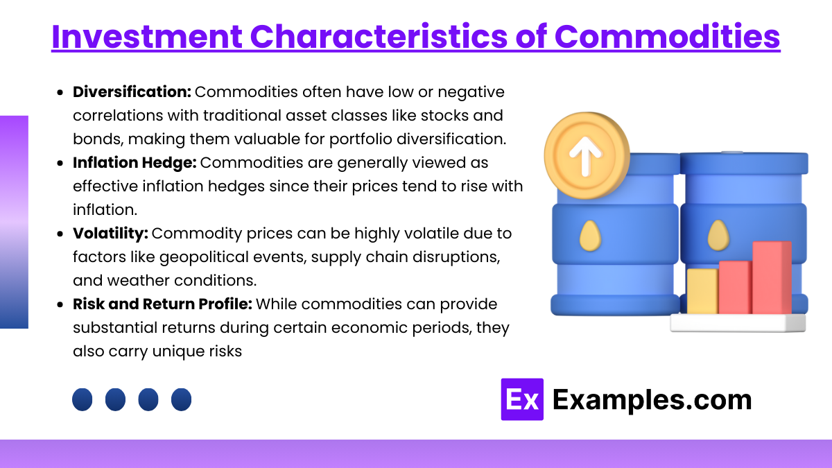 Investment Characteristics of Commodities