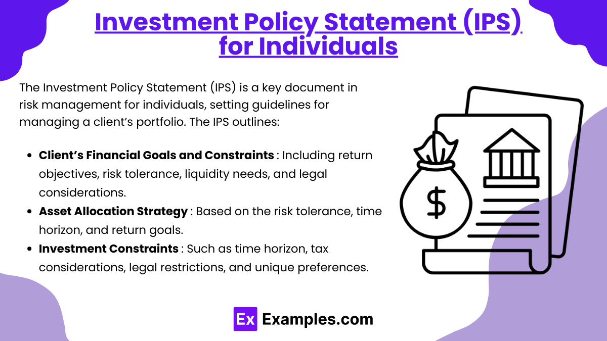 Investment Policy Statement (IPS) for Individuals