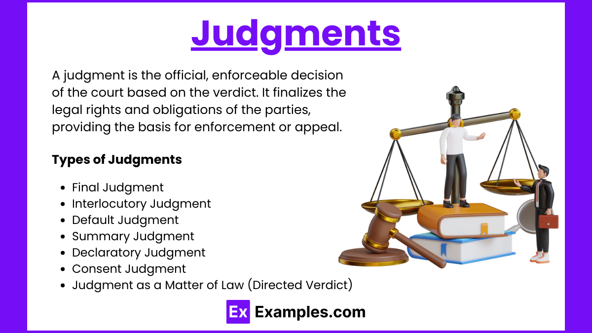 Judgments