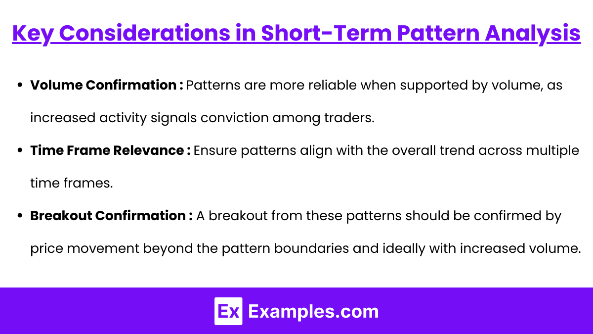 Key Considerations in Short-Term Pattern Analysis