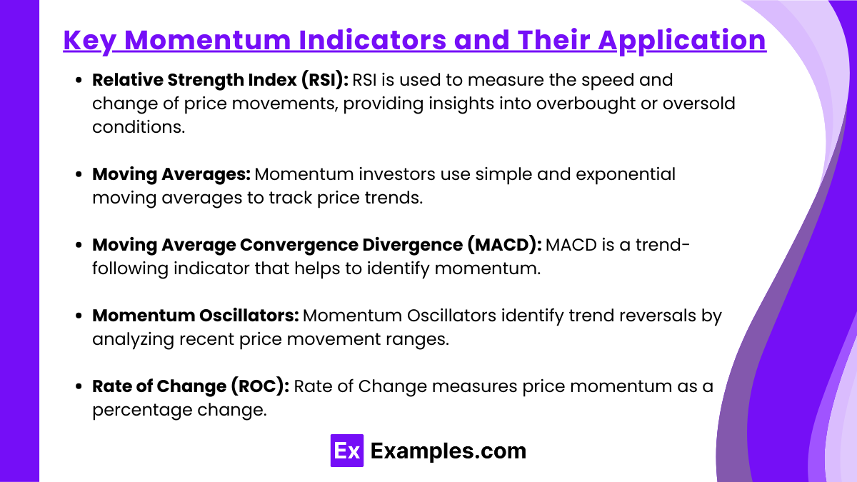 Key Momentum Indicators and Their Application