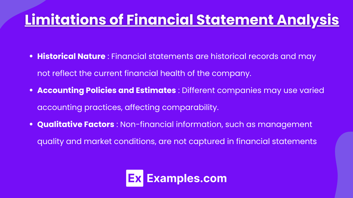 Limitations of Financial Statement Analysis