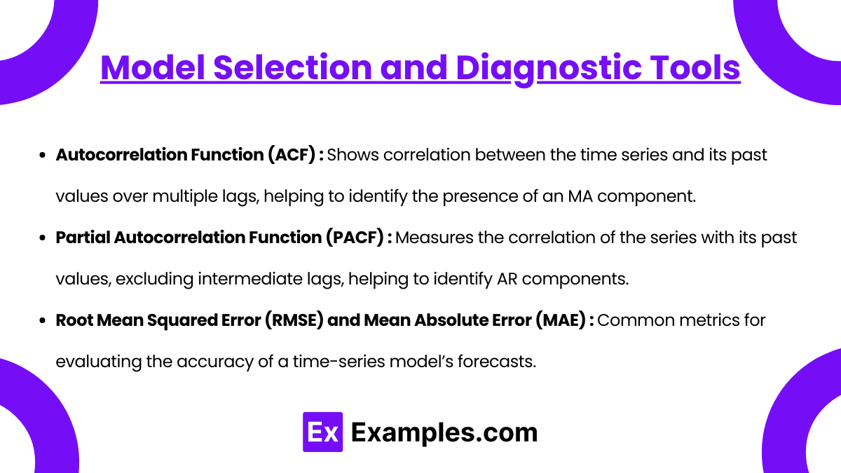 Model Selection and Diagnostic Tools