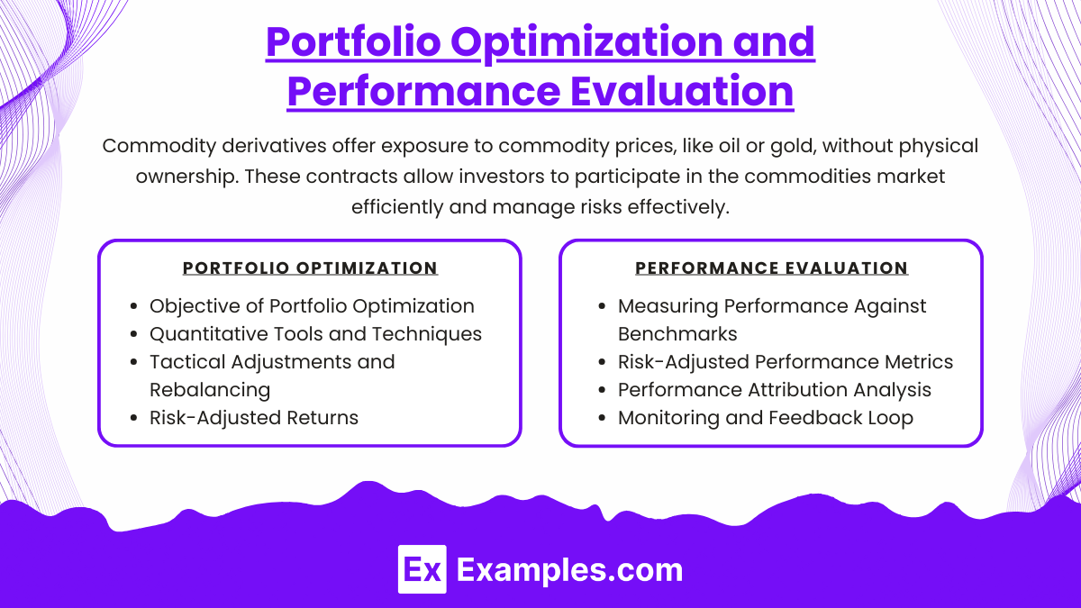 Portfolio Optimization and Performance Evaluation