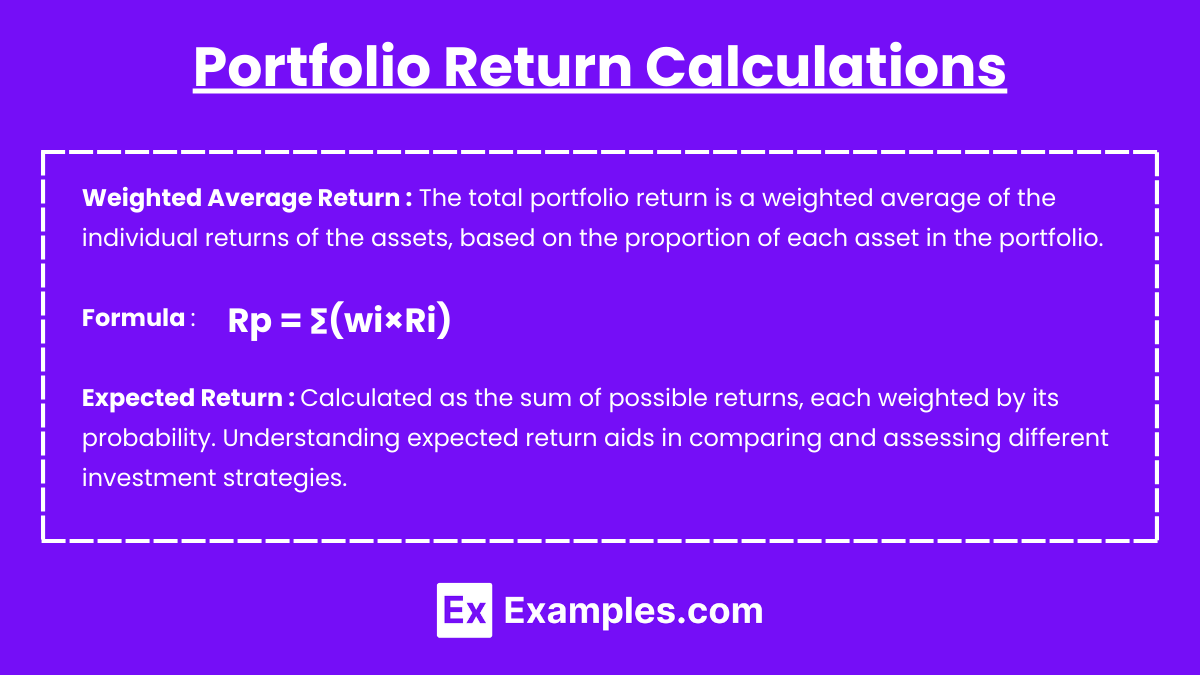 Portfolio Return Calculations