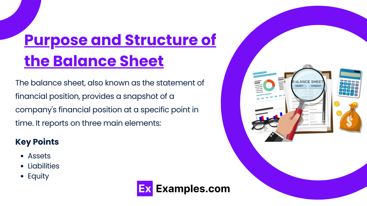 Purpose and Structure of the Balance Sheet