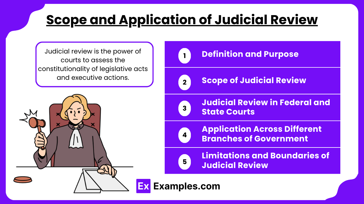 Scope and Application of Judicial Review